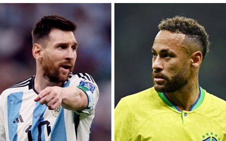 গোলের যে দুই রেকর্ডের সামনে মেসি–নেইমার ।