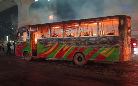 হরতালের ২ দিনে  সারা দেশে পুড়েছে ১৯ যানবাহন