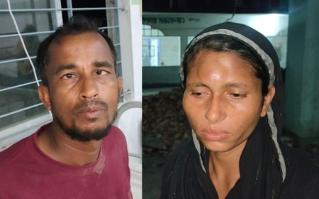 প্রতিপক্ষের মারধরে স্বামী স্ত্রী আহত