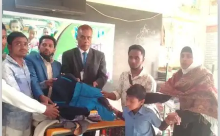 কয়রায় হতদরিদ্র শিক্ষার্থীর মাঝে শীত বস্ত্র বিতরণ করলো আই সি ডি সংগঠন