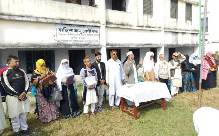 নড়াইলে মাদ্রাসায় ফল প্রকাশ ও মেধাবিদের পরিচিতি সভা