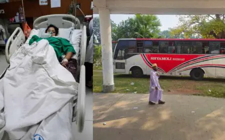 বরগুনায় শ্যামলী পরিবহনের ধাক্কায় গৃহবধূ জীবন মৃত্যুর সন্ধিক্ষণে