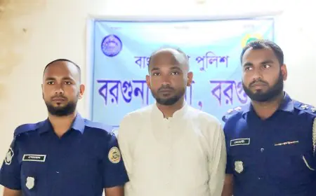 বরগুনা সদর উপজেলার সাবেক চেয়ারম্যান মনির গ্রেপ্তার