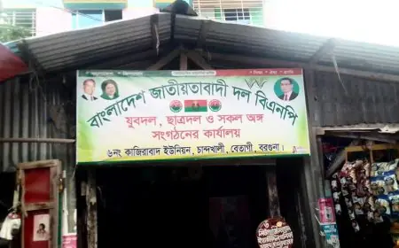 বেতাগীতে সরকারি ঘর দখল করে বিএনপি’র কার্যালয় স্থাপণ