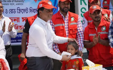 বরগুনায় বর্ণাঢ্য আয়োজনে বিশ্ব রেড ক্রস ও রেড ক্রিসেন্ট দিবস উদযাপন