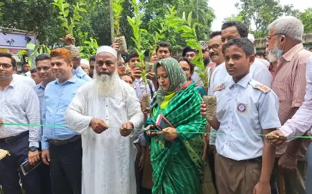 ৭ দিন ব্যাপী নড়াইলে বৃক্ষরোপন অভিযান ও বৃক্ষমেলার উদ্বোধন