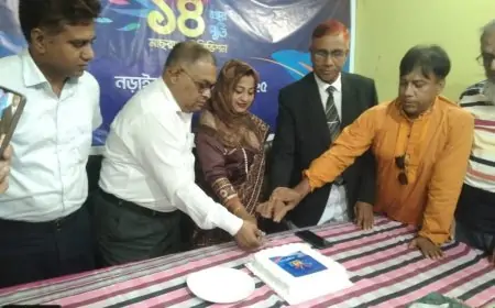 নানা আয়োজনে পালিত হল  নড়াইলে “ মাছরাঙ্গা ” টেলিভিশন এর  ১৪ বছর পূর্তি