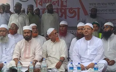 বিগত ফ্যাসিস্ট  সরকার আওয়ামী লীগ আমাদের বিরোধী দল বানাতে চেয়েছিল- নড়াইলে পীর সাহেব চরমোনাই