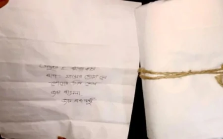 ‘প্রস্তুত হ রাজাকার’  রাজশাহীতে এনসিপি নেতার বাড়িতে চিরকুট দিয়ে হুমকি