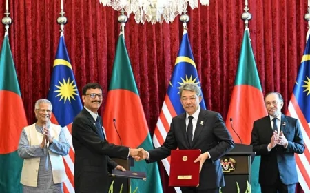 বাংলাদেশ-মালয়েশিয়ার মধ্যে পাঁচ সমঝোতা স্মারক সই