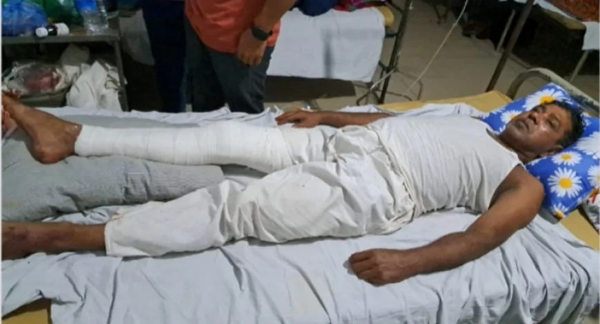 নড়াইলে চাঁদা না দেওয়ায় ব্যবসায়ীকে প্রকাশ্যে কুপিয়ে জখম