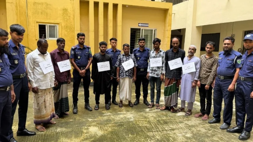 নৌপথে চাঁদাবাজি, সমন্বয়ক পরিচয়দানকারীসহ ৭ জন গ্রেপ্তার