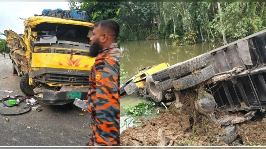 নন্দীগ্রামে দুই ট্রাকের মুখোমুখি সংঘর্ষ নিহত এক, আহত পাঁচ জন