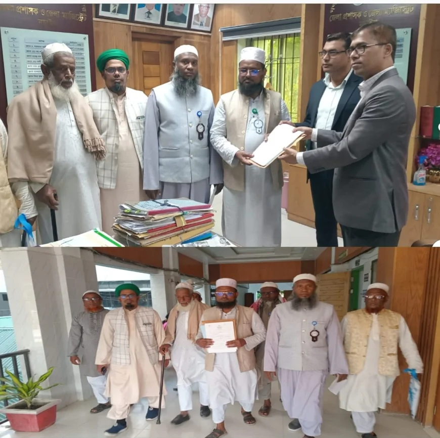 নড়াইলে খেলাফত মজলিসের প্রার্থী মাওঃ আঃ হান্নান সরদারের মনোনয়ন সংগ্রহকরলেন দলরে সেক্রেটারী