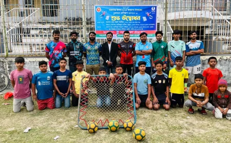 নড়াইলে ৫দিন ব্যাপী চুকবল প্রশিক্ষণের উদ্বোধন