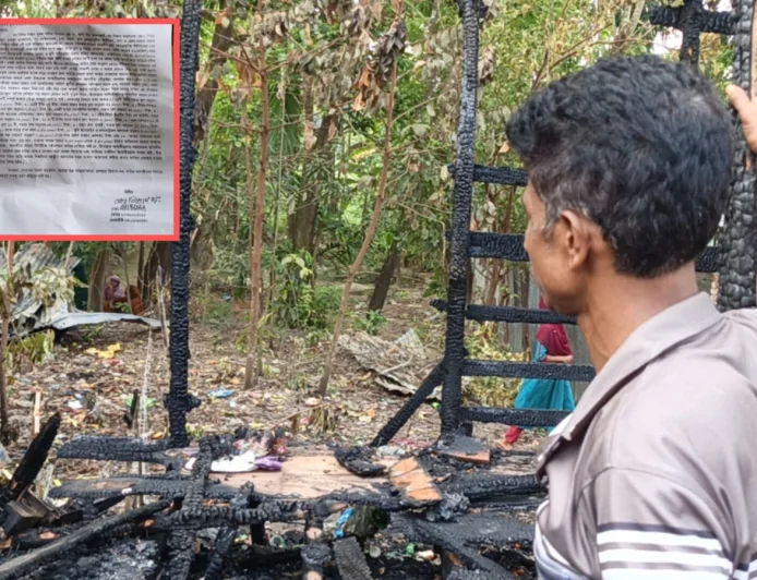 দুর্বৃত্তের দেয়া আগুনে স্বপ্নপুরে ছাই নিজাম হাওলাদারের