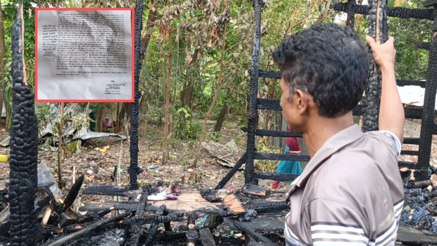 দুর্বৃত্তের দেয়া আগুনে স্বপ্নপুরে ছাই নিজাম হাওলাদারের