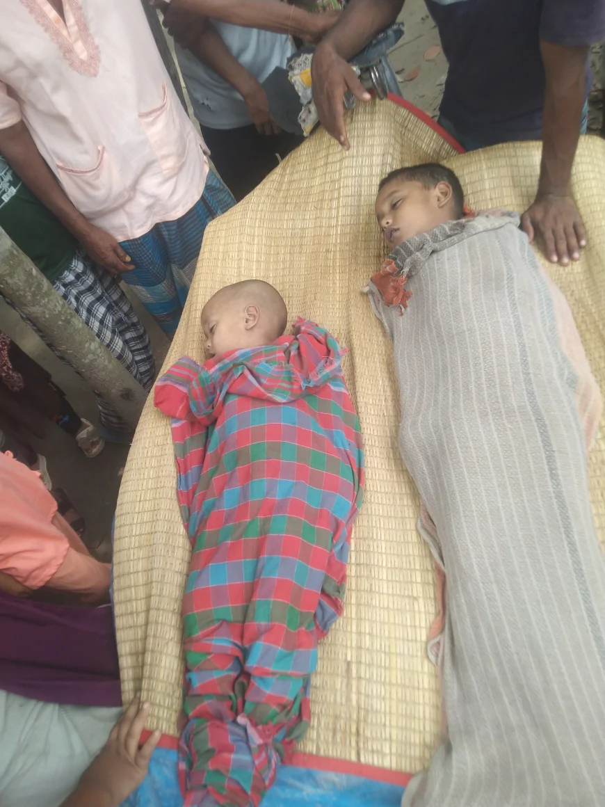 নড়াইলে পুকুরের পানিতে ডুবে আপন ২ ভাইয়ের মর্মান্তিক মৃত্যু