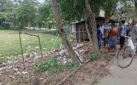 নড়াইল বিষ্ণুপুর কালী মন্দিরের জমি দখল চেষ্টার অভিযোগ