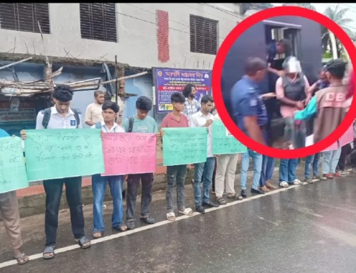 নড়াইলে জান্নাতুলের ধর্ষক রবিউলের ২ দিনের রিমান্ড মঞ্জুর, ফাসির দাবিতে মানববন্ধন