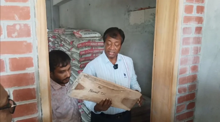 নড়াইলের দুই বিদ্যালয়ের নির্মাণকাজ পরিদর্শনে এমপি বিশ্বাস জাহাঙ্গীর আলম , নিম্নমানের মালামালে তীব্র অসন্তোষ
