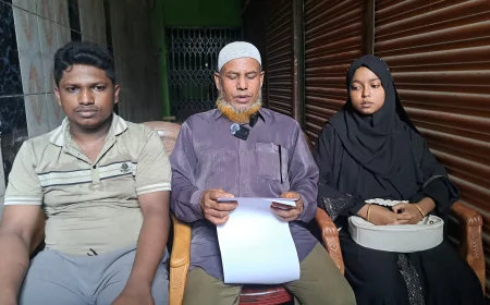 নড়াইলে অপহরণের অভিযোগে সংবাদ সম্মেলন অনুষ্ঠিত